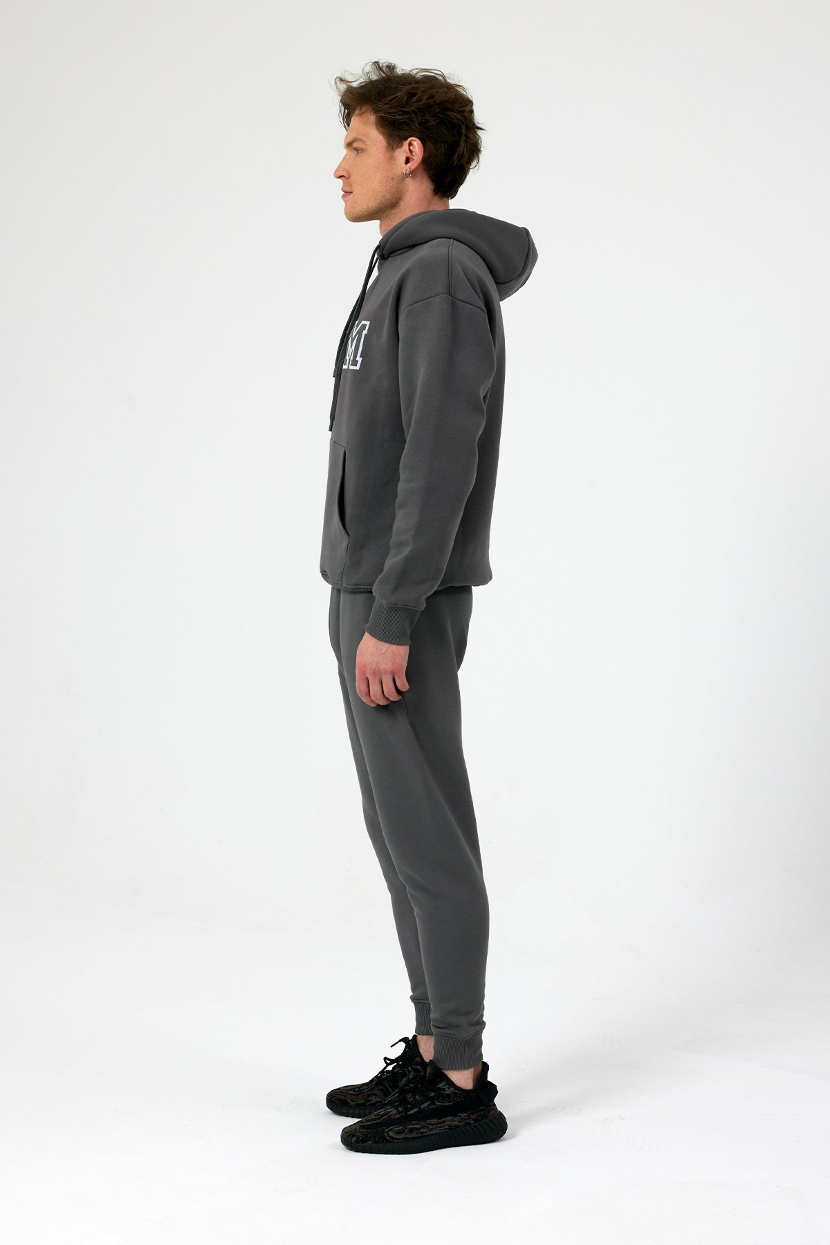 Grey Hoodie Tracksuit Set