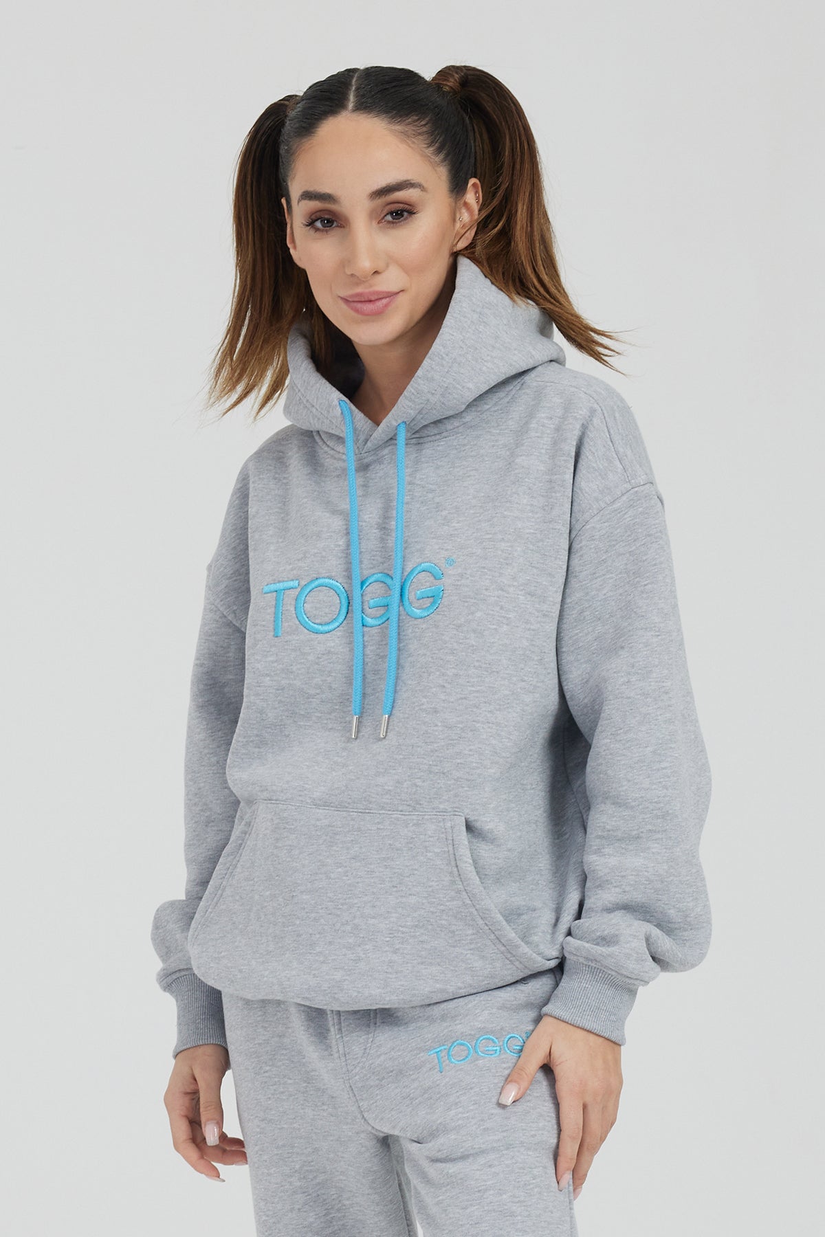 Grey Hoodie Tracksuit Set