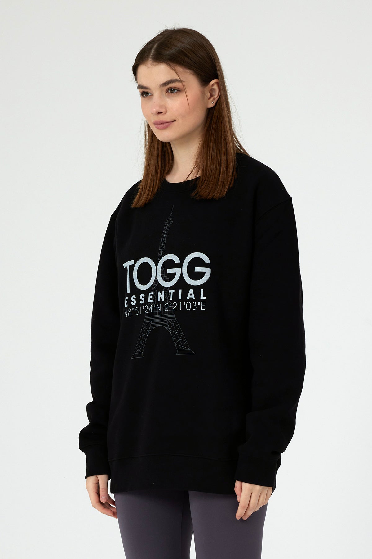 Black paris Sweatshirt