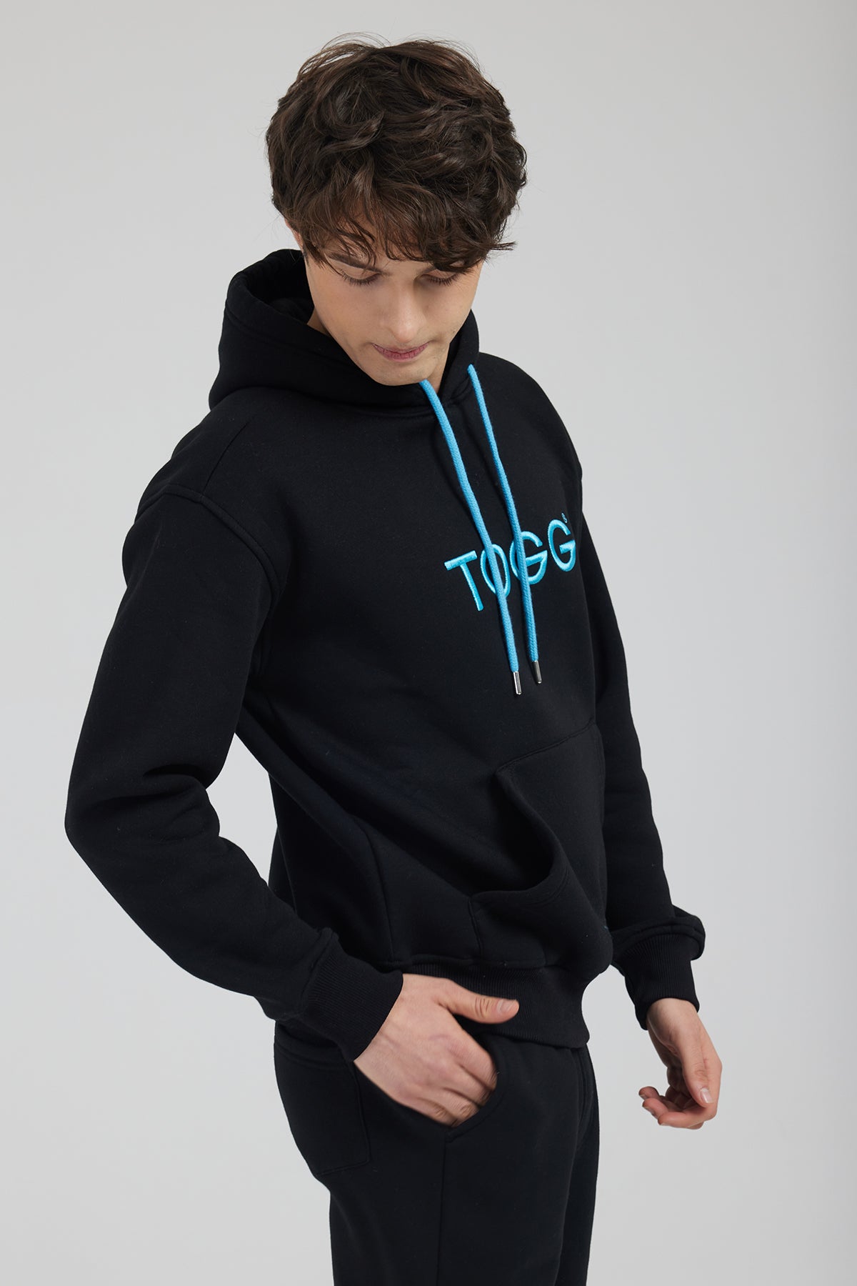 Black Hoodie Tracksuit Set