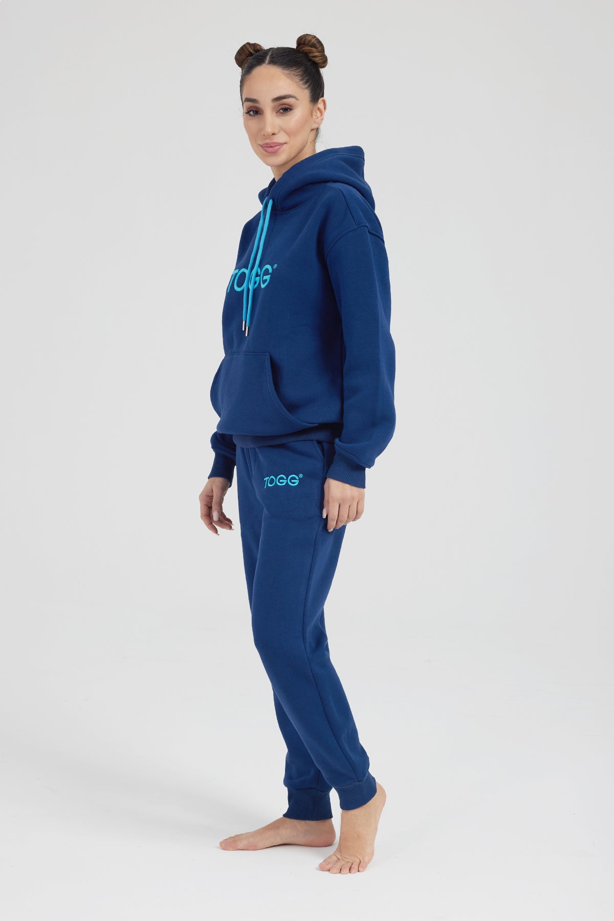 Navy Blue Hoodie Tracksuit Set