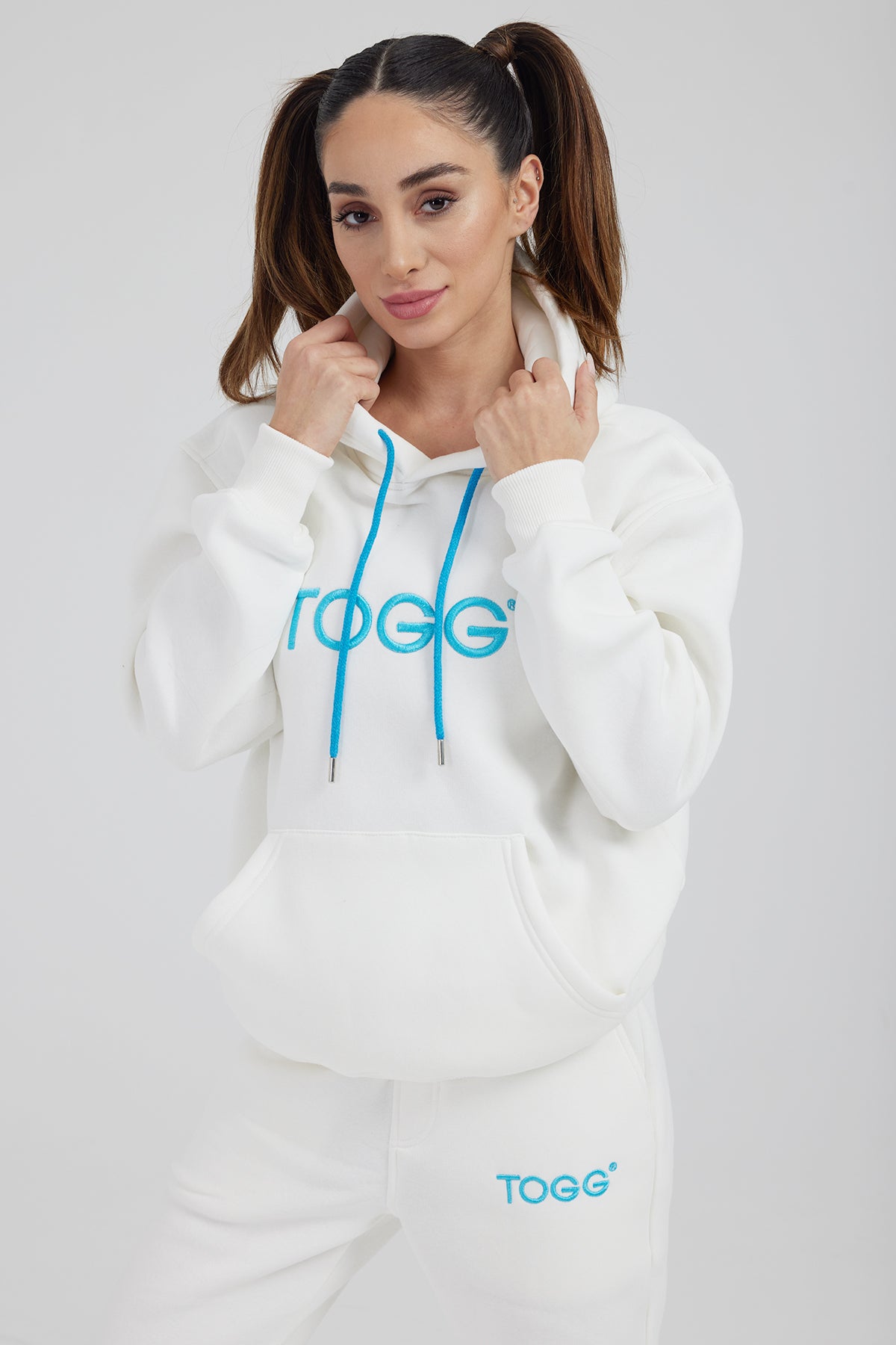 White Hoodie Tracksuit Set