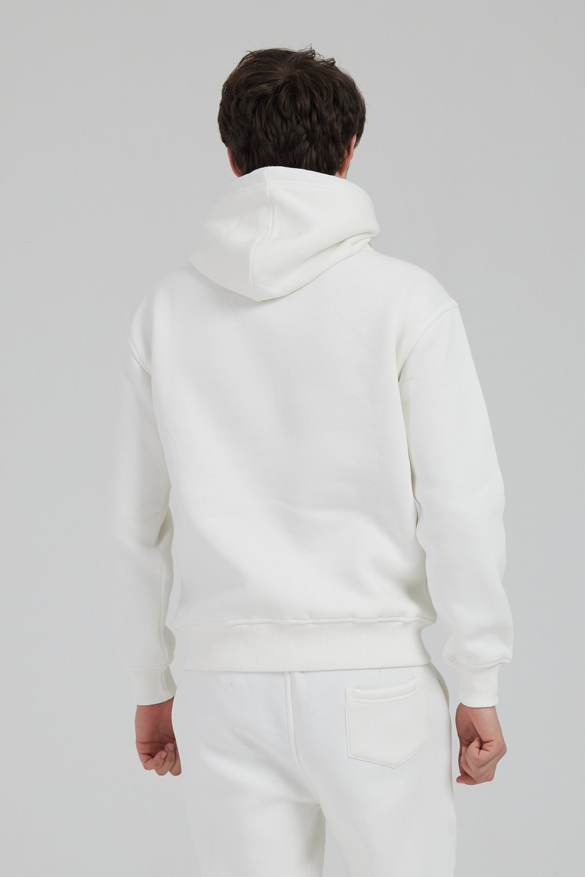White Hoodie Tracksuit Set